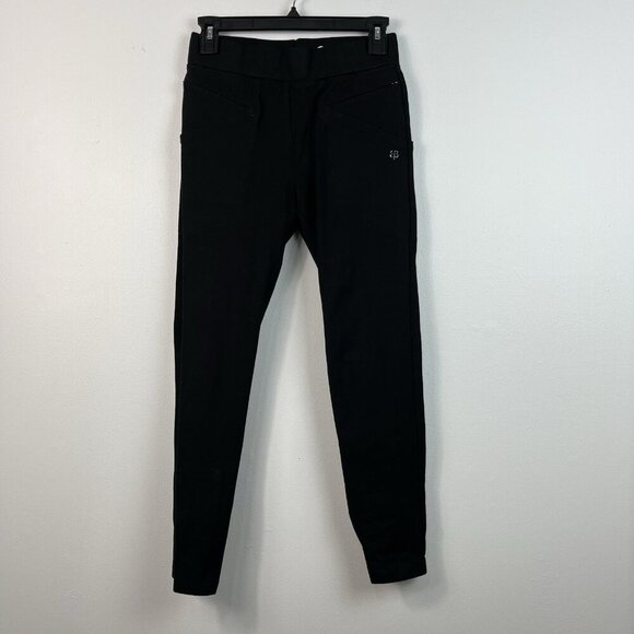 Betabrand Power Down Pants Skinny Women’s S Black‎ Ponte Pull On Stretch *Flaw - Picture 1 of 14
